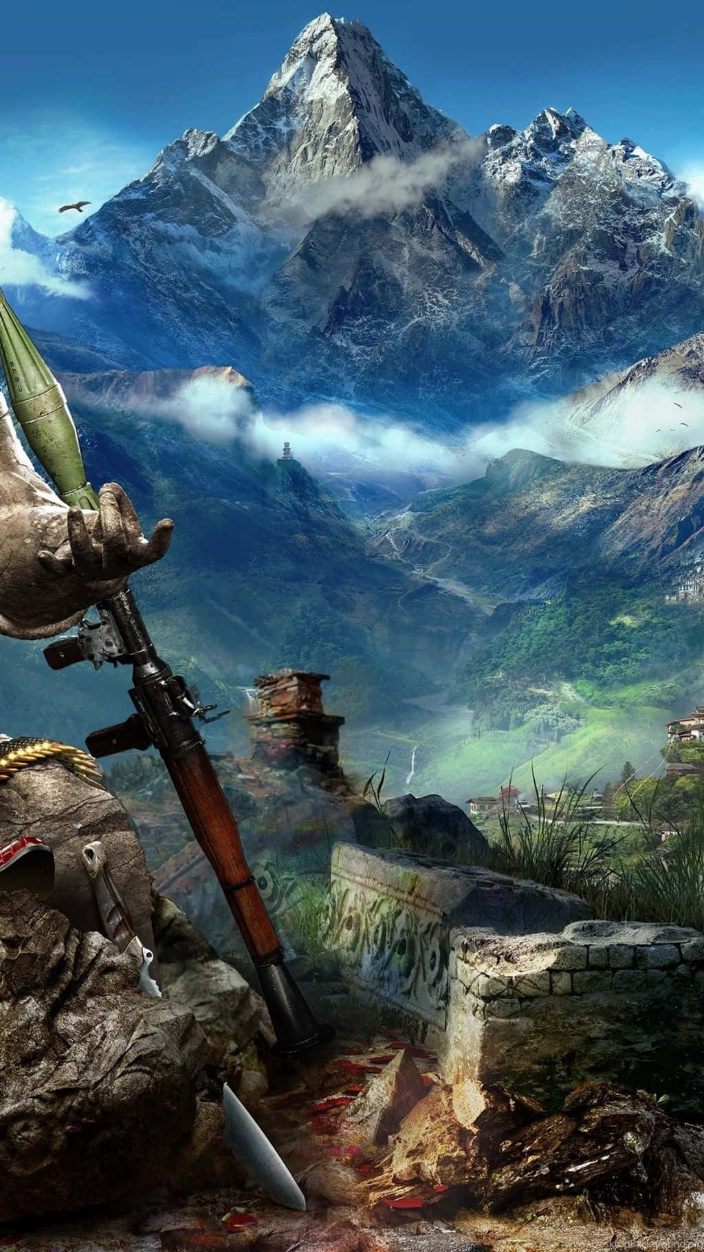 Esploral'epica Azione Di Far Cry 4 Sull'iphone Xs.