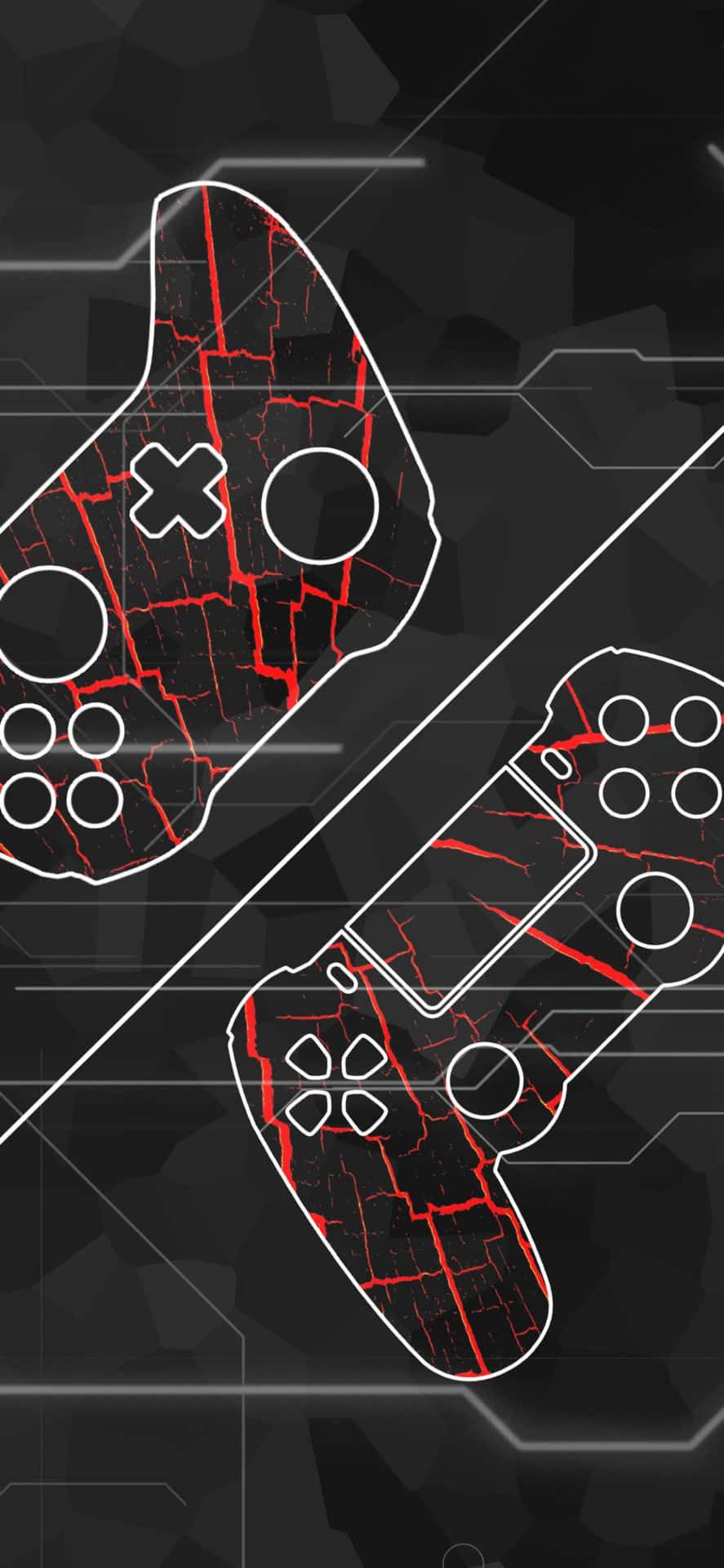 Iphone Xs Gaming Background Two Controllers