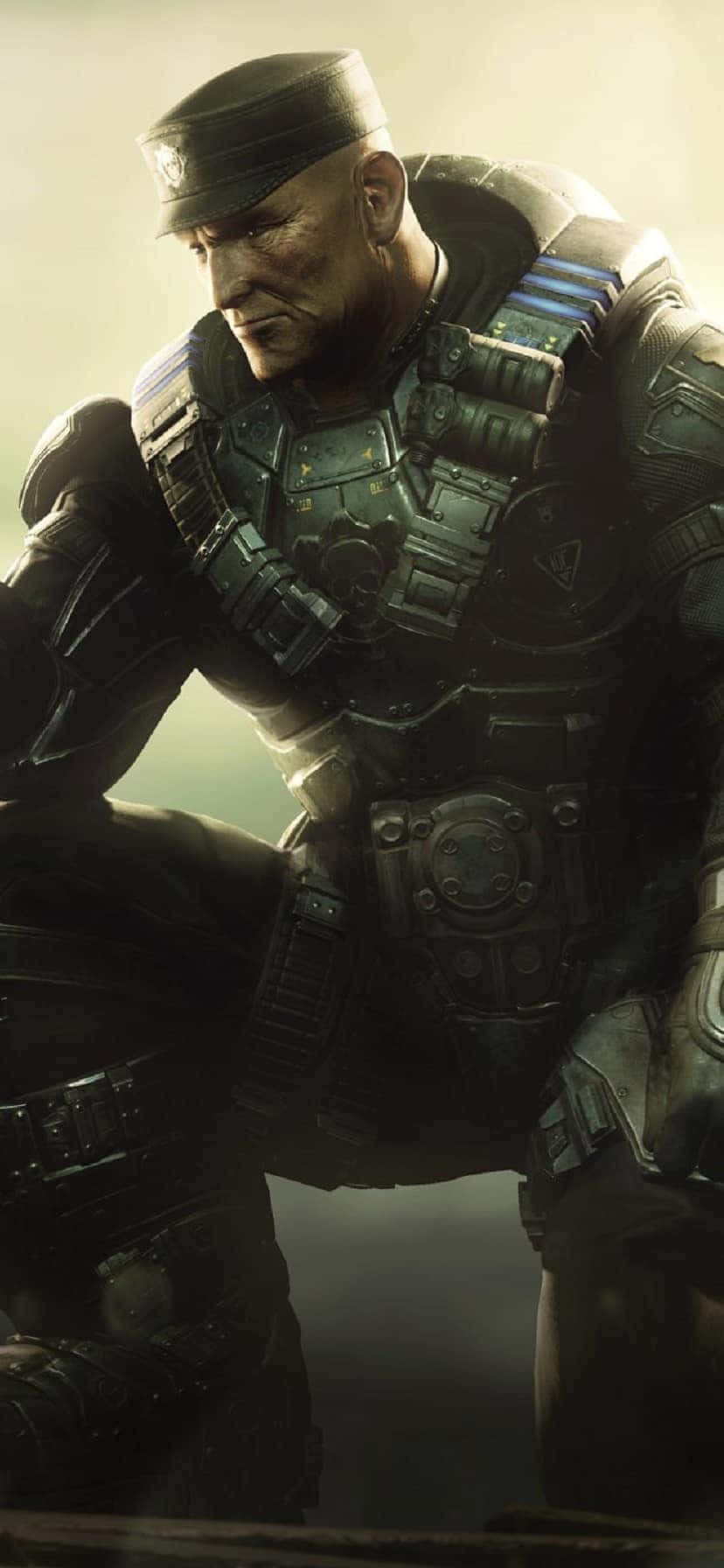 Oberstvictor Hoffman Iphone Xs Hintergrundbild Für Gears Of War 5
