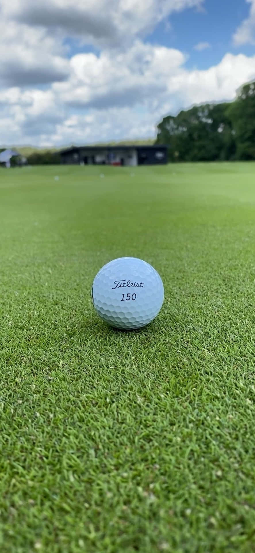 Iphone Xs Golf Background With Titleist Pro V1 Background