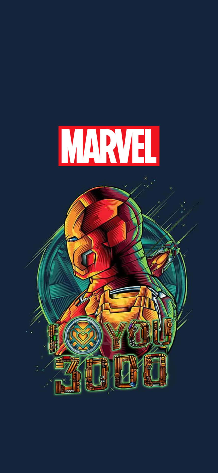 I Love You 3000 Iron Man iPhone XS Marvel Background