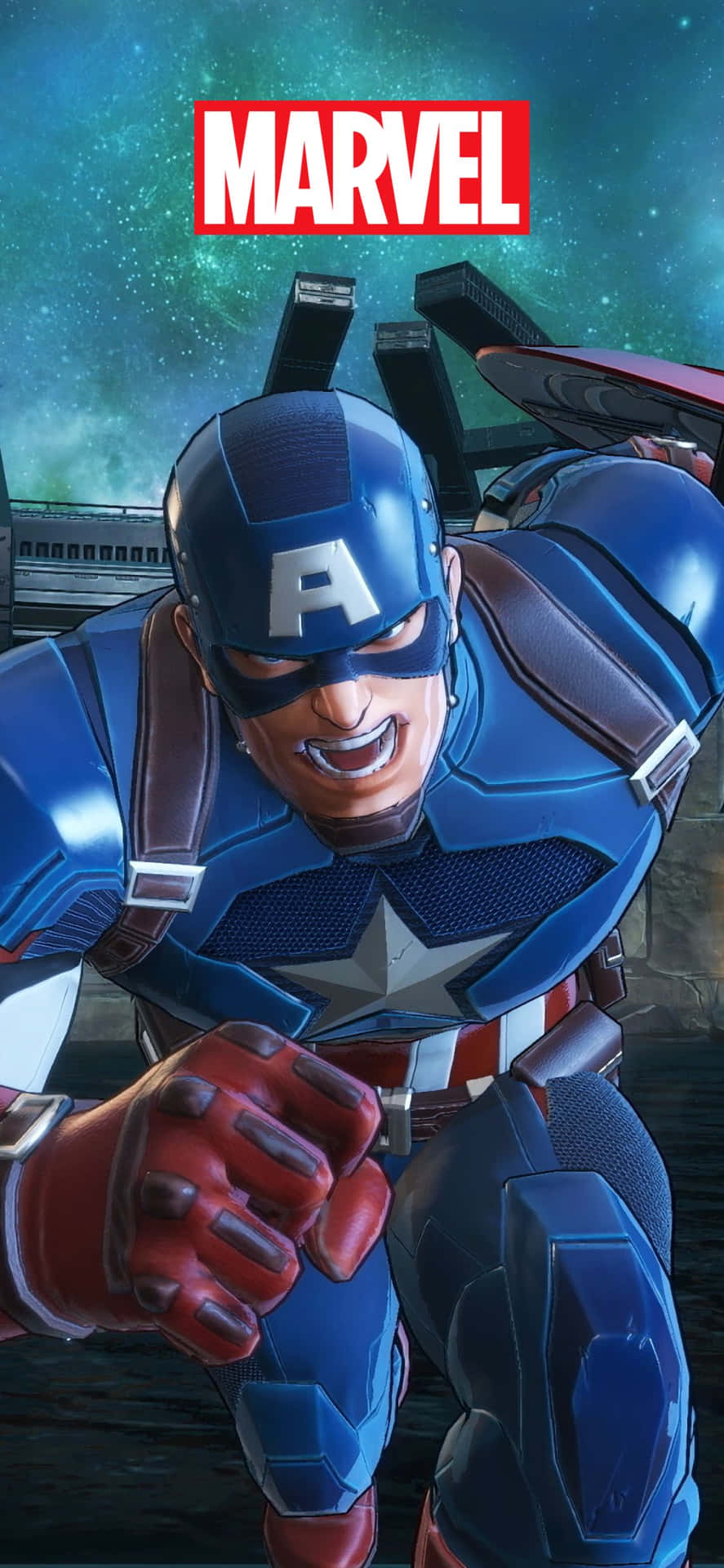 Marvelultimate Alliance 3 Captain America Iphone Xs Marvel Hintergrund