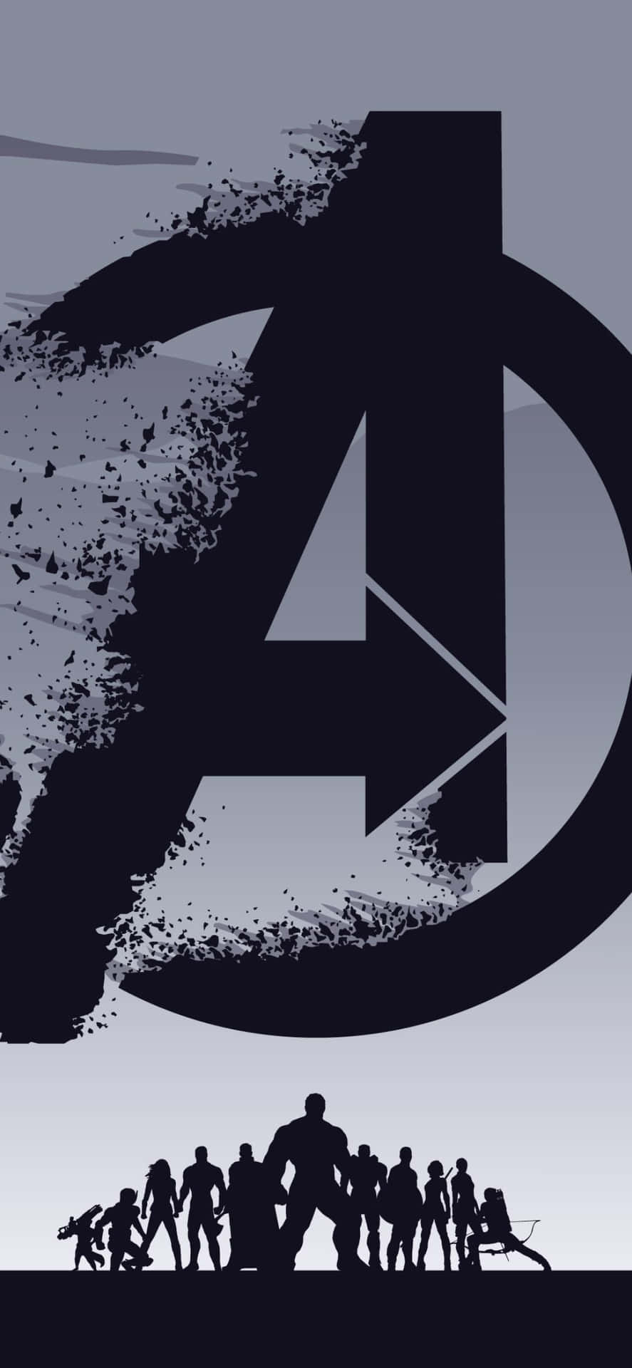 Vis din fantastiske side med iPhone Xs Marvel's Avengers-tapet