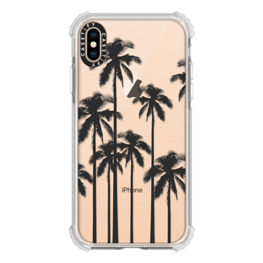 Iphone Xs Max Apple Background Coconut Trees Background