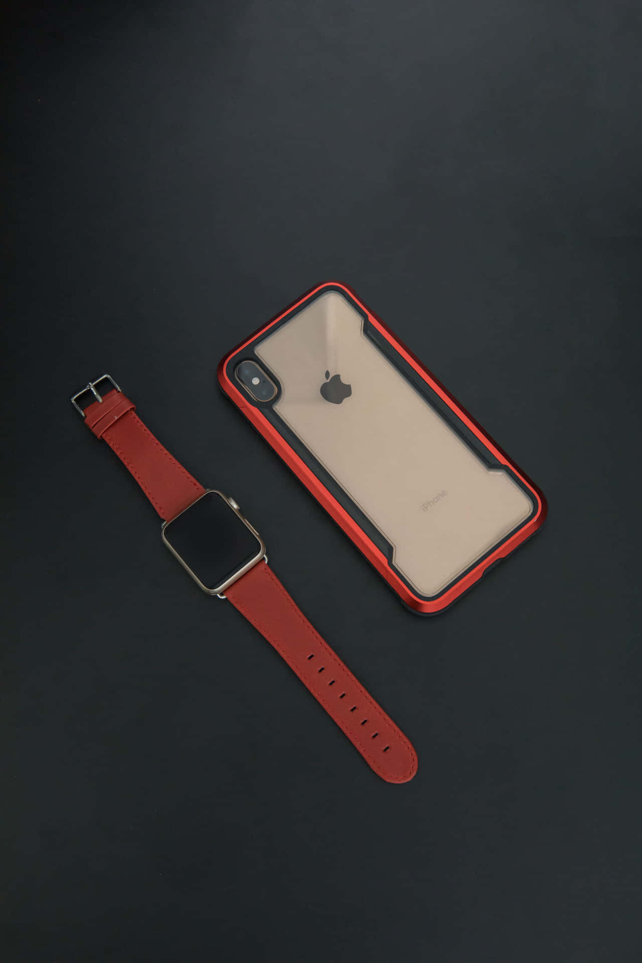 Iphone Xs Max Apple Background Red Watch Background