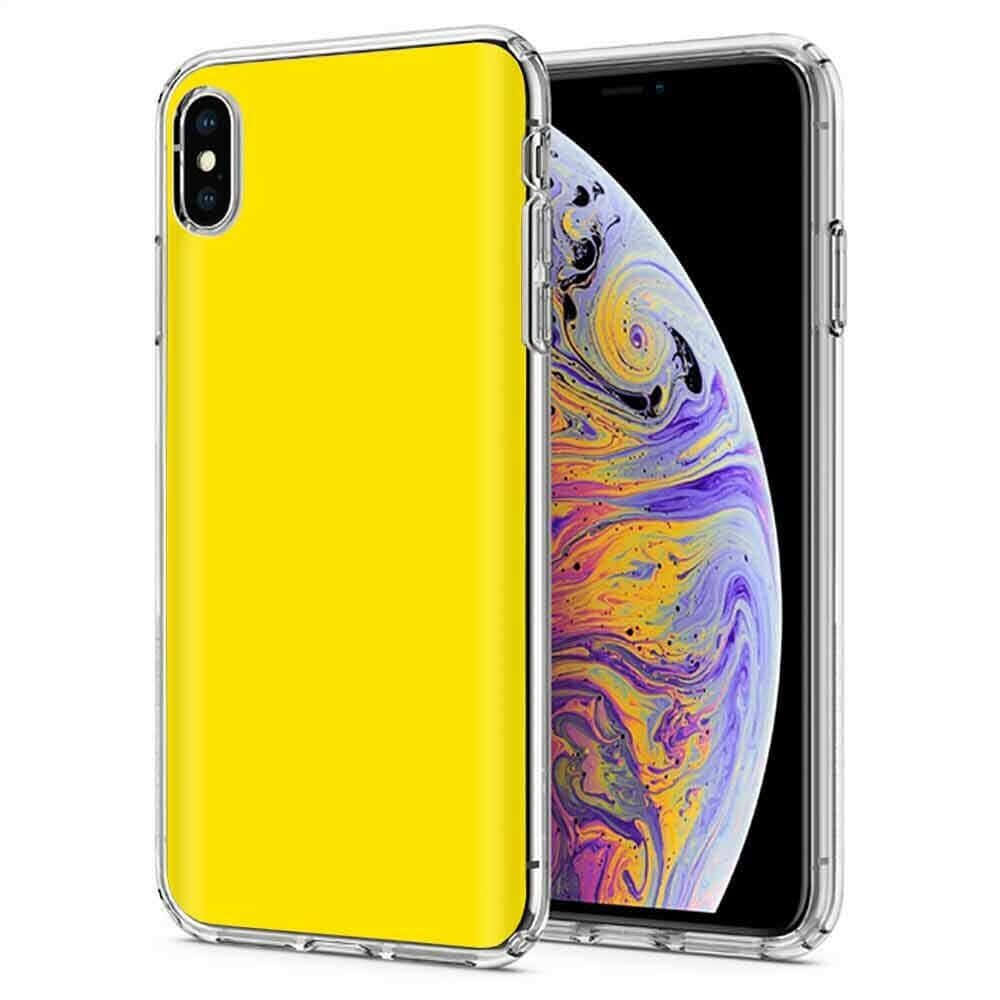 Iphone Xs Max Apple Background Yellow Back Background