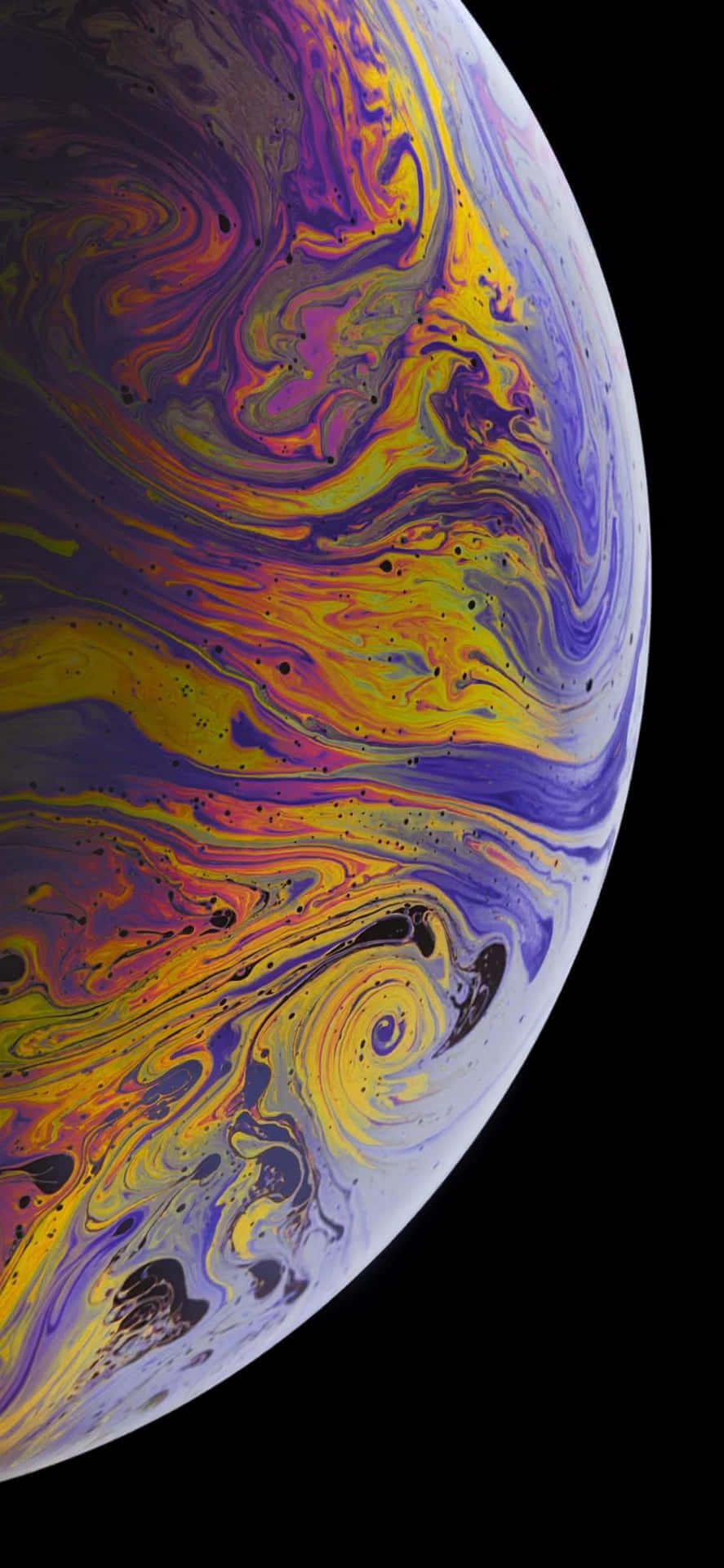 Iphone Xs Max Apple Background Side Planet Colors Background