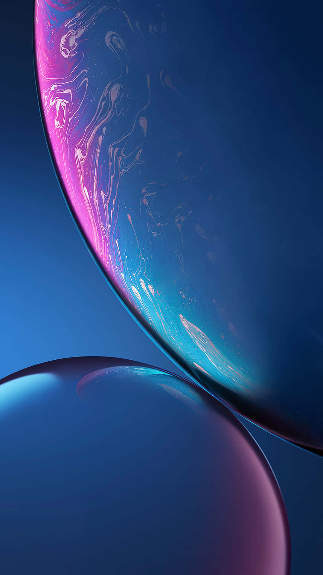 Iphone Xs Max Apple Background Shiny Pink Blue Background
