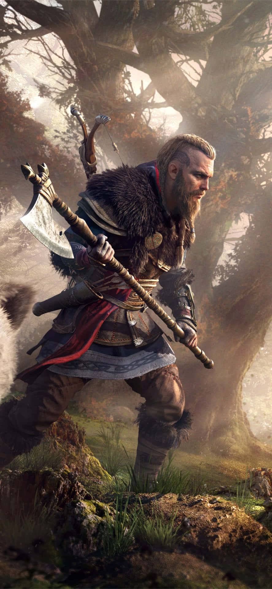 Eivor Bearded axe Iphone Xs Max Assassin's Creed Valhalla Background