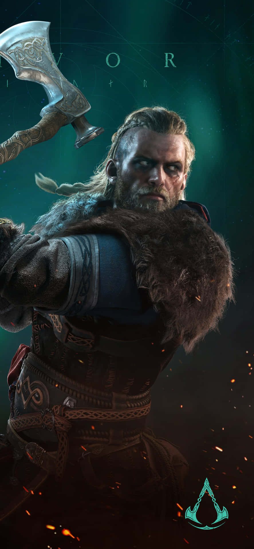 Eivor Bearded Axe Iphone Xs Max Assassin's Creed Valhalla Background