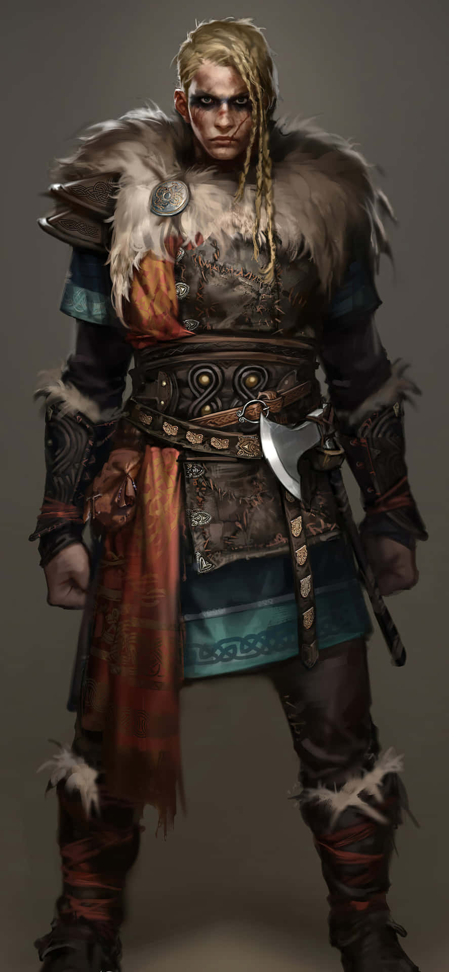 Sfondoper Iphone Xs Max Di Eivor Varinsdottir, Protagonista Femminile Di Assassin's Creed Valhalla.