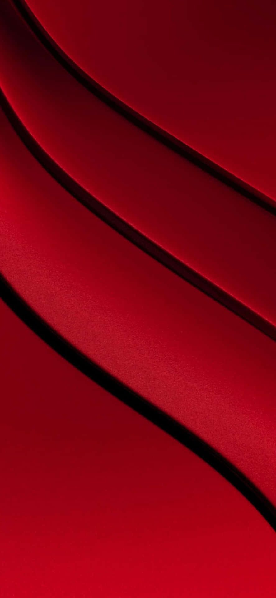 A Red Background With A Curved Shape