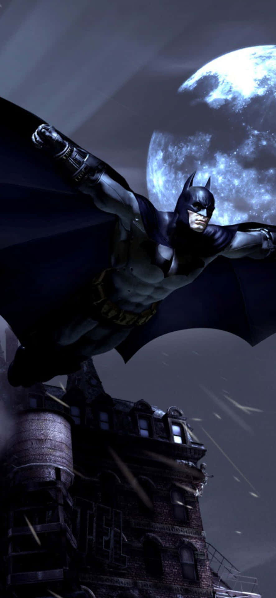 Fådark Knight Edge Med Iphone Xs Max-utgåvan Av Batman: Arkham City
