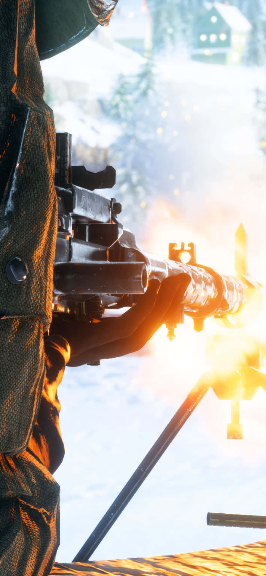 Iphone Xs Max Battlefield V Snow Town Fight Background