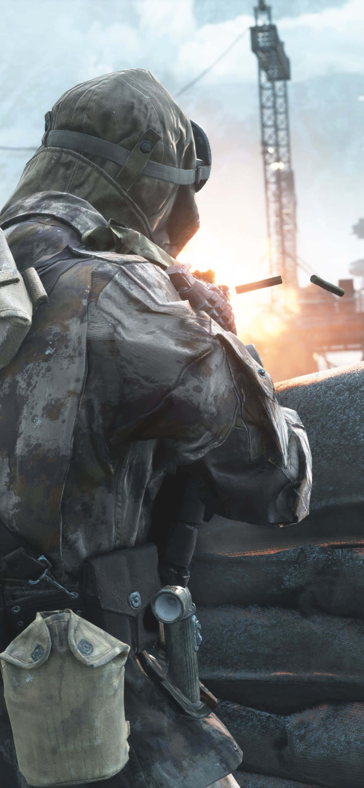 Iphonexs Max Hintergrund Mit Battlefield V Kugel-sandsack