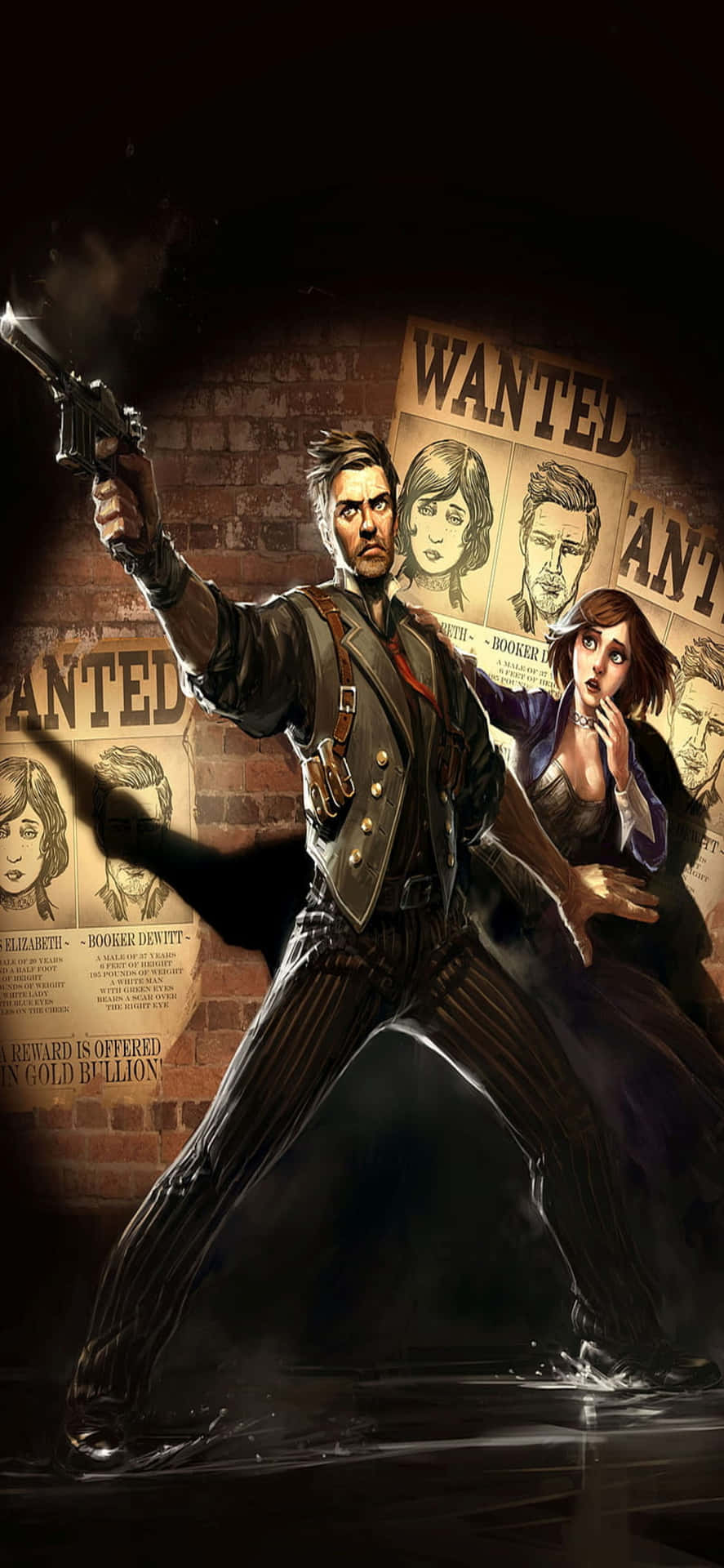 Wanted Fictional Characters Iphone Xs Max Bioshock Infinite Background