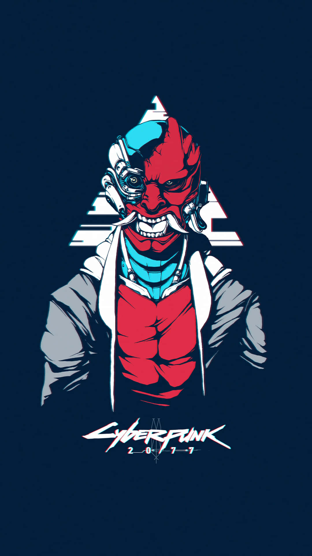 iPhone XS Max Cyberpunk 2077 Red Samurai Background