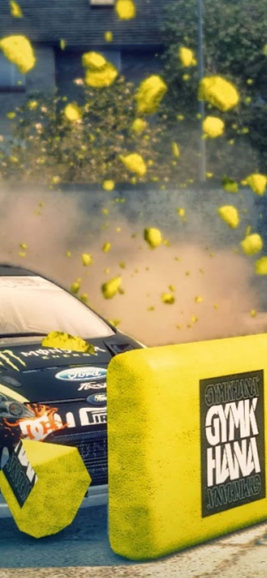 Experience the thrill of racing with an Iphone Xs Max and Dirt 3