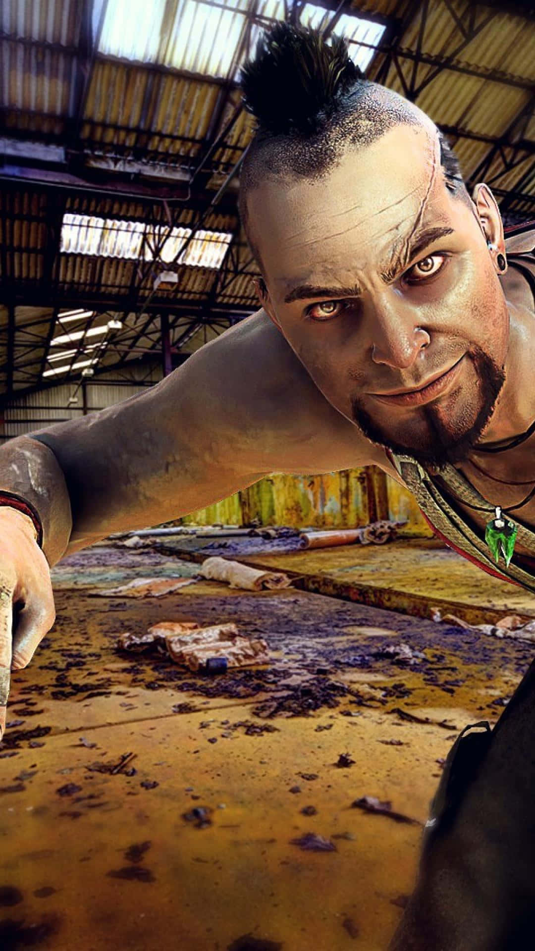 Iphonexs Max Bakgrundsbild Med Far Cry 3 - Vaas Montenegro Såg.