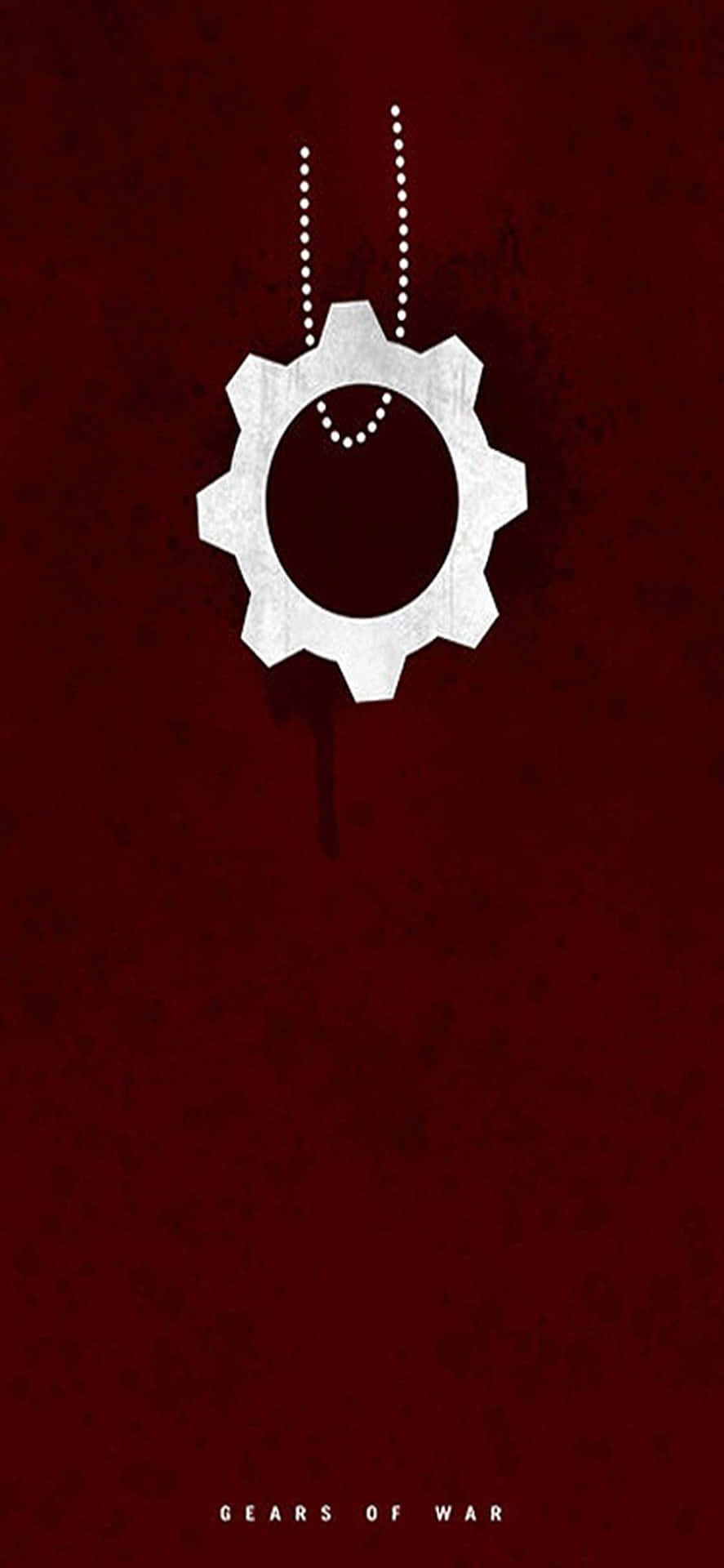 iPhone XS Max Gears Of War 5 Necklace Logo Background