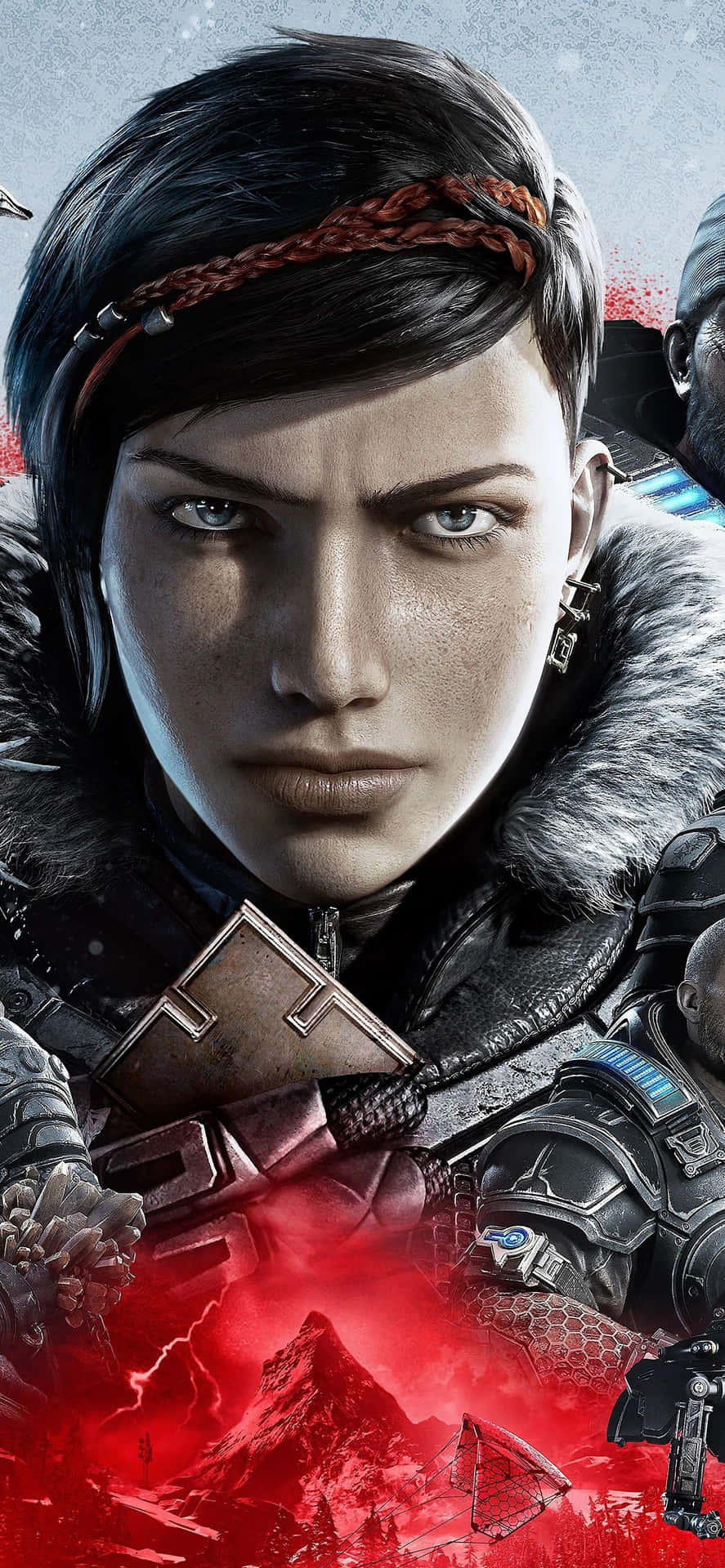 iPhone XS Max Gears Of War 5 Serious Kait Background