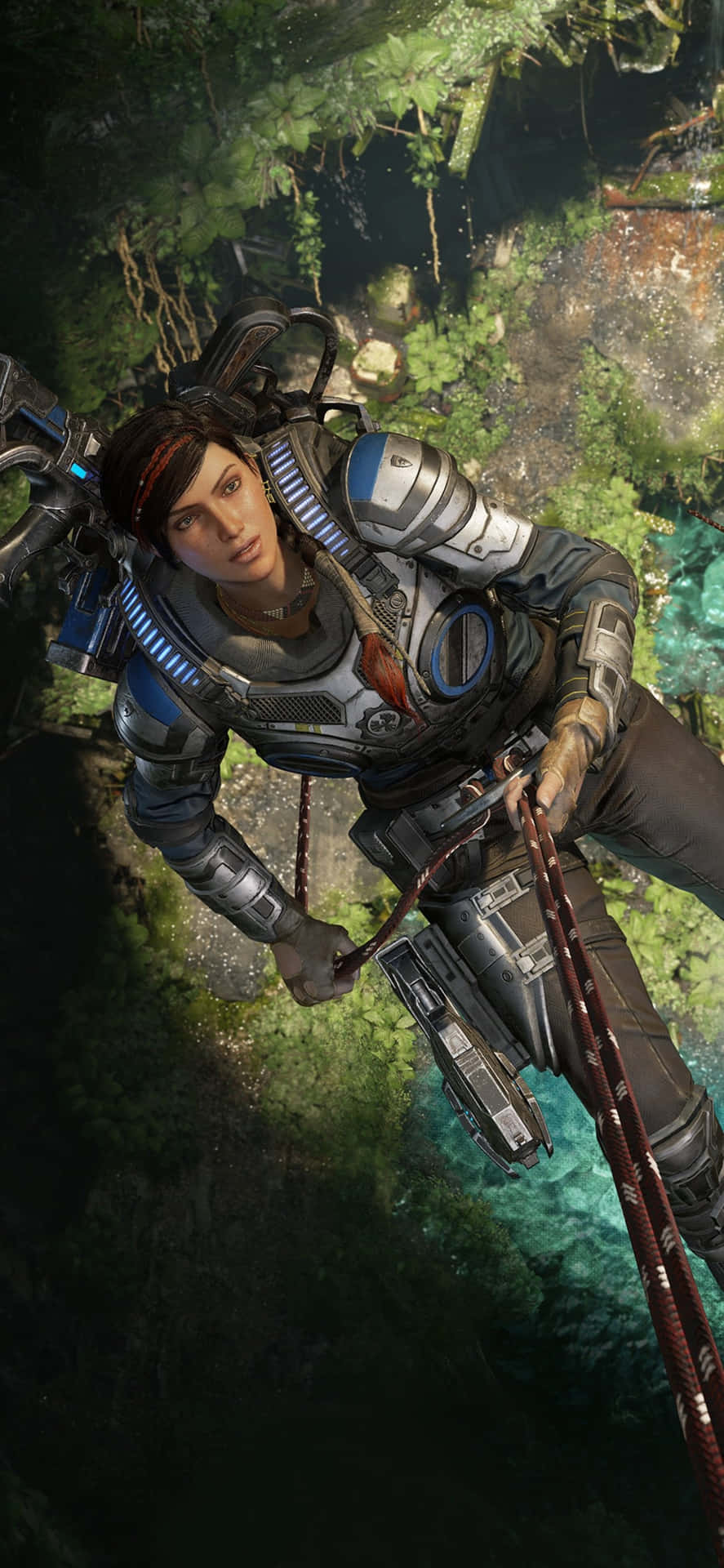 Iphone Xs Max Gears Of War 5 Kait Climbing Background