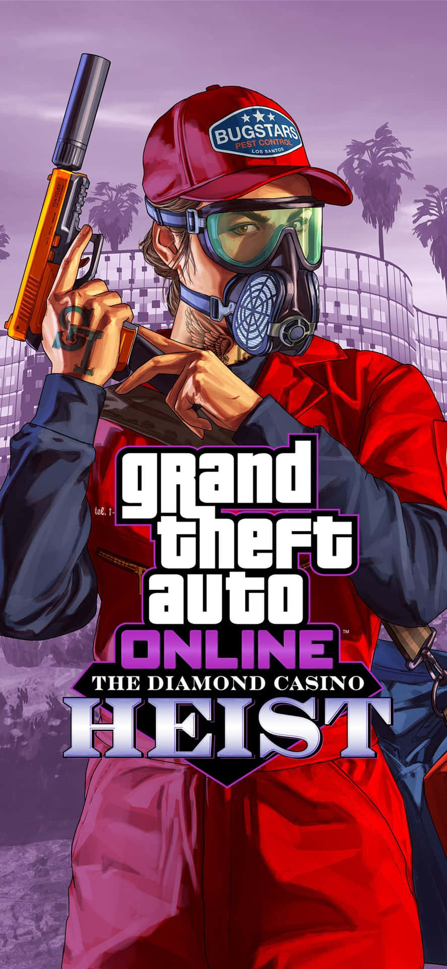 Iphonexs Max Bakgrundsbild För Grand Theft Auto V The Diamond Casino Heist.