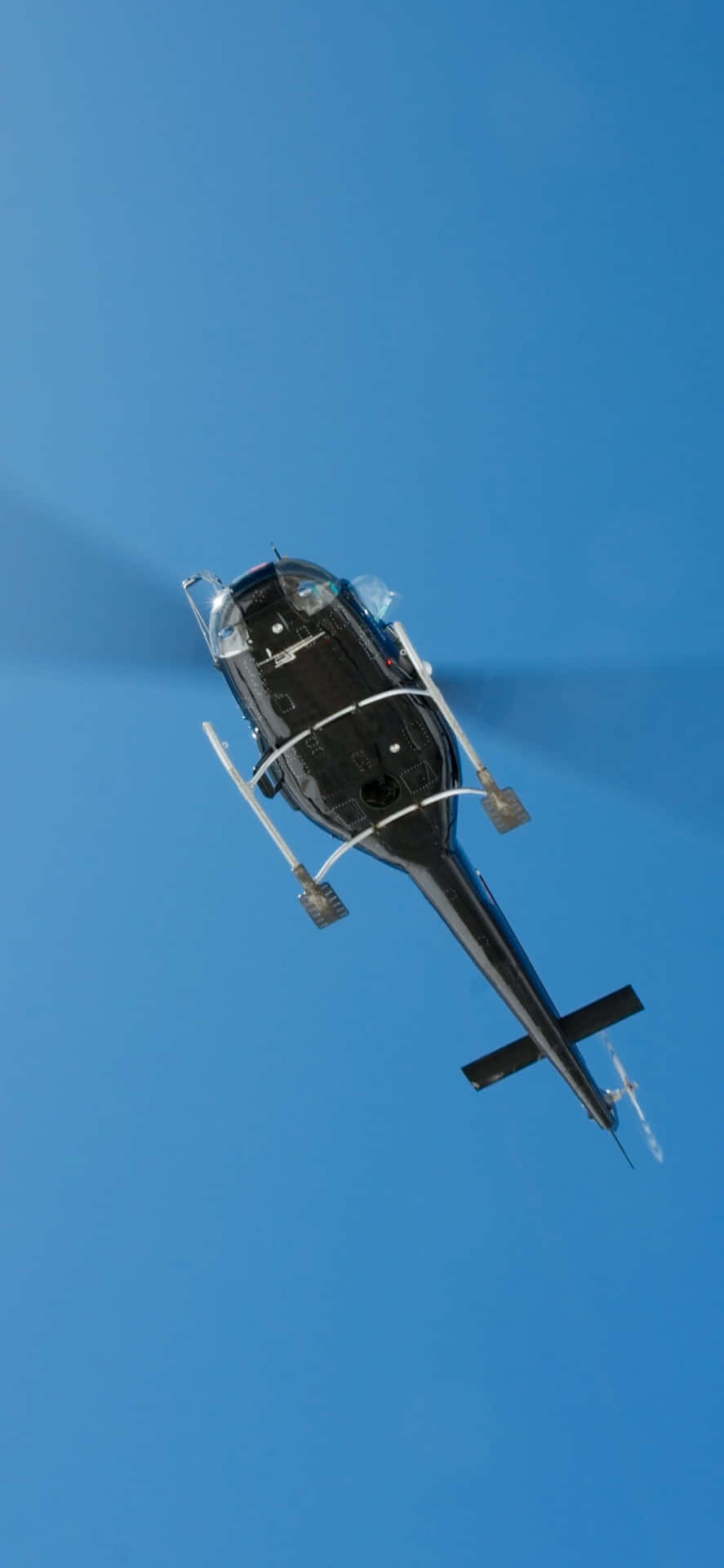 Njutav Fantastisk Utsikt Över Himlen På En Iphone Xs Max Helicopter!