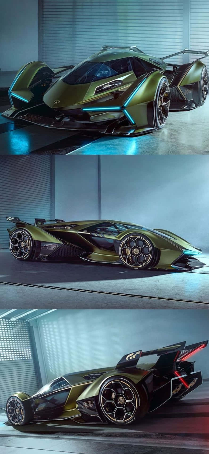 Iphonexs Max Lamborghini V12 Vision Gt Bakgrundsbild.