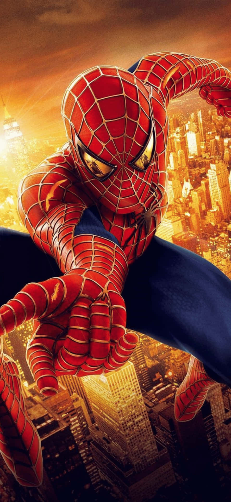Iphonexs Max Marvel Superhero Spiderman Bakgrundsbild
