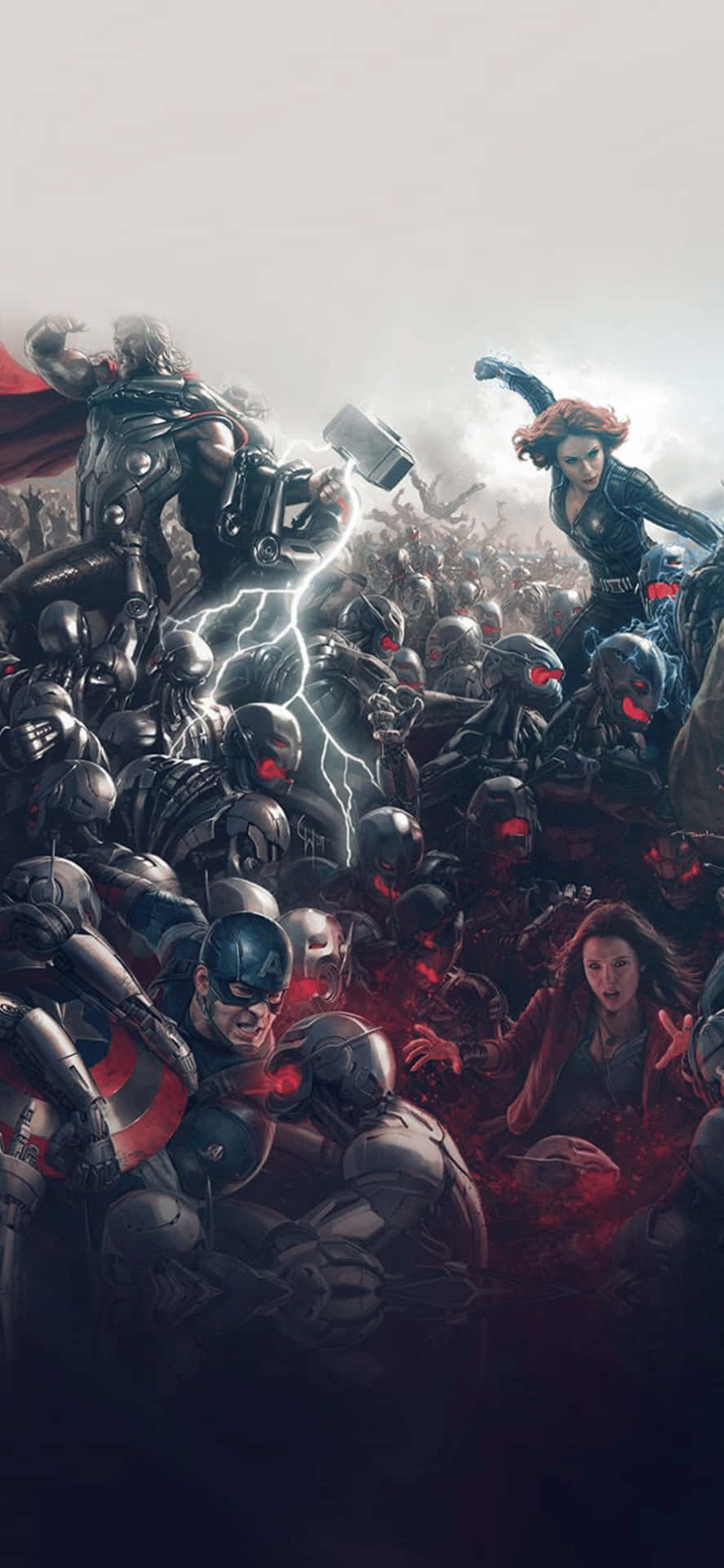 Iphonexs Max Marvel Avengers Age Of Ultron Bakgrundsbild.