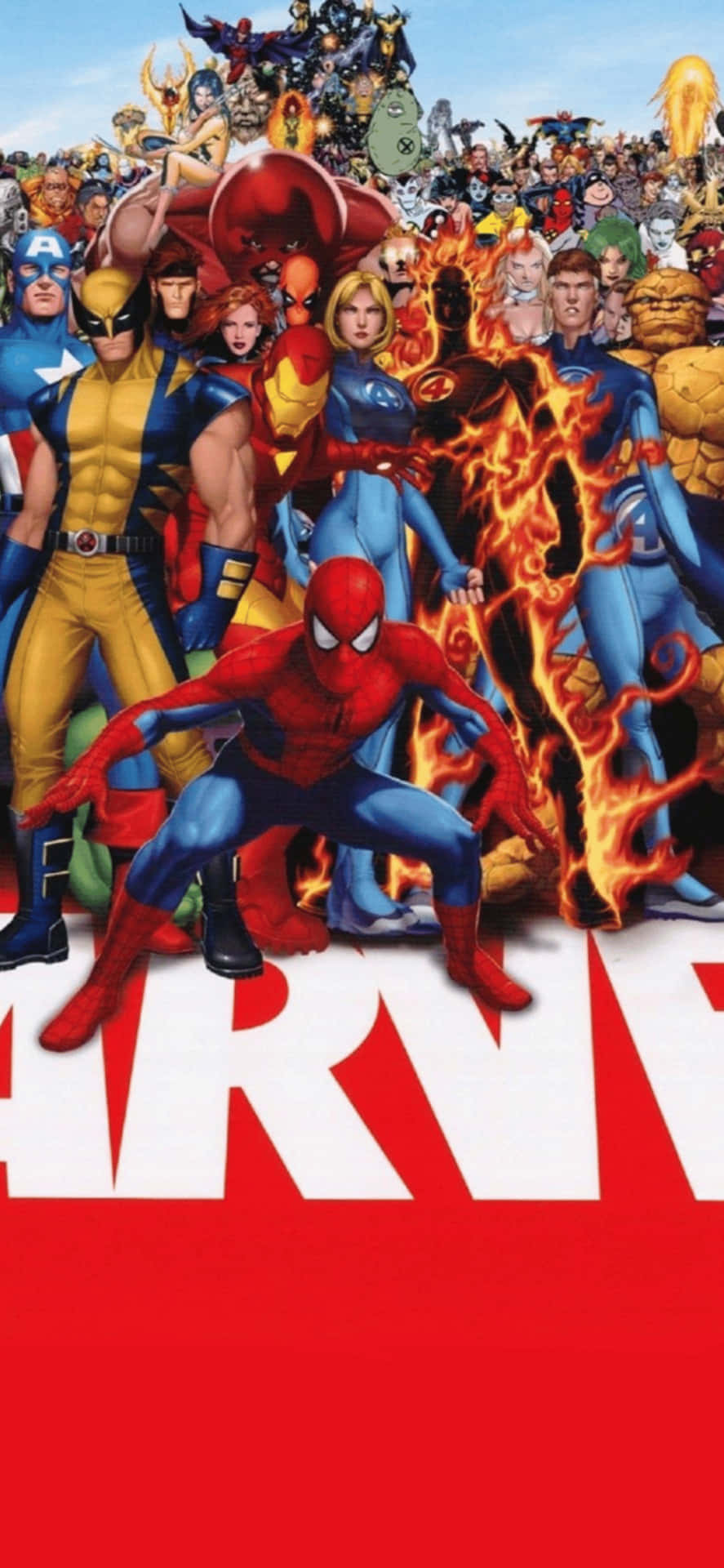 iPhone XS Max Marvel Superheroes Background
