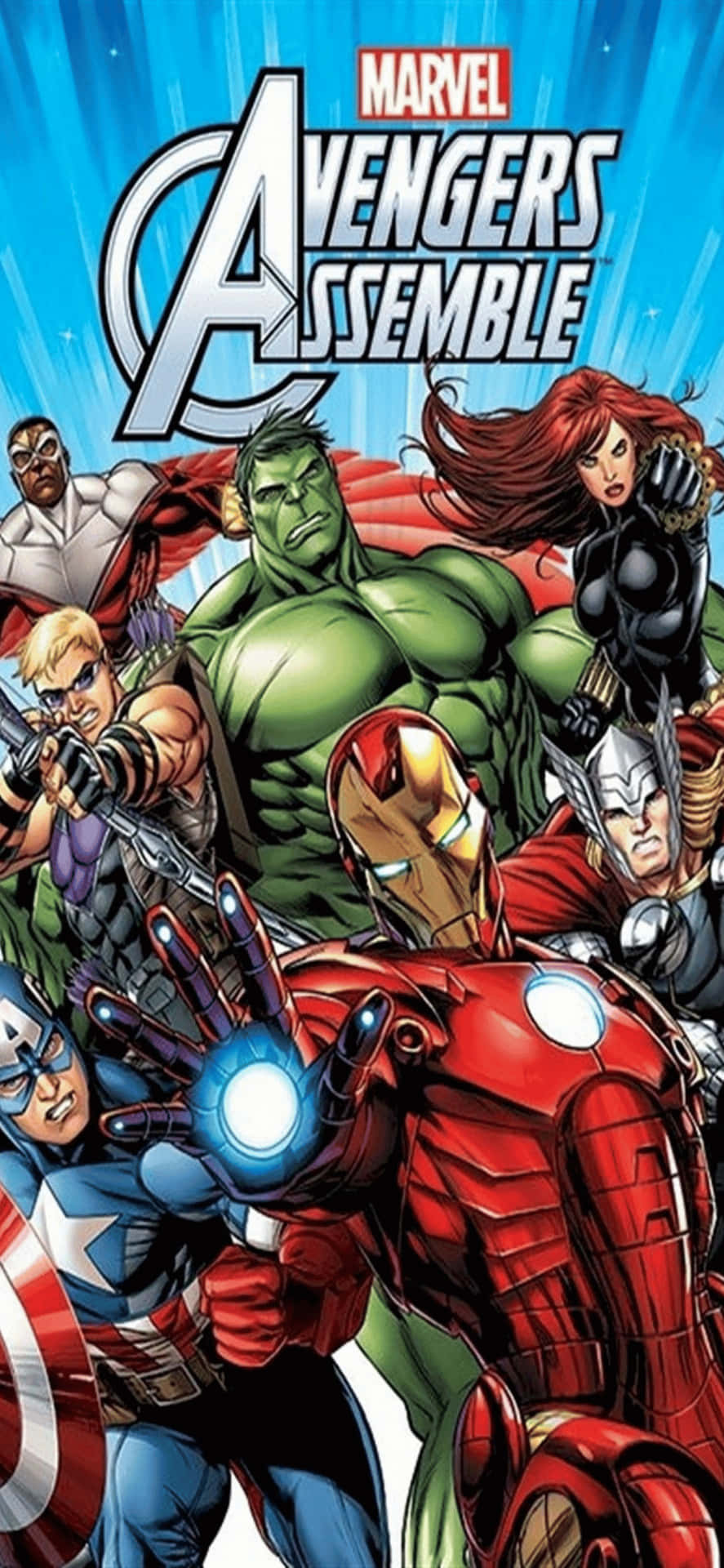 Iphonexs Max Bakgrund Med Marvels Hulk Och Black Widow