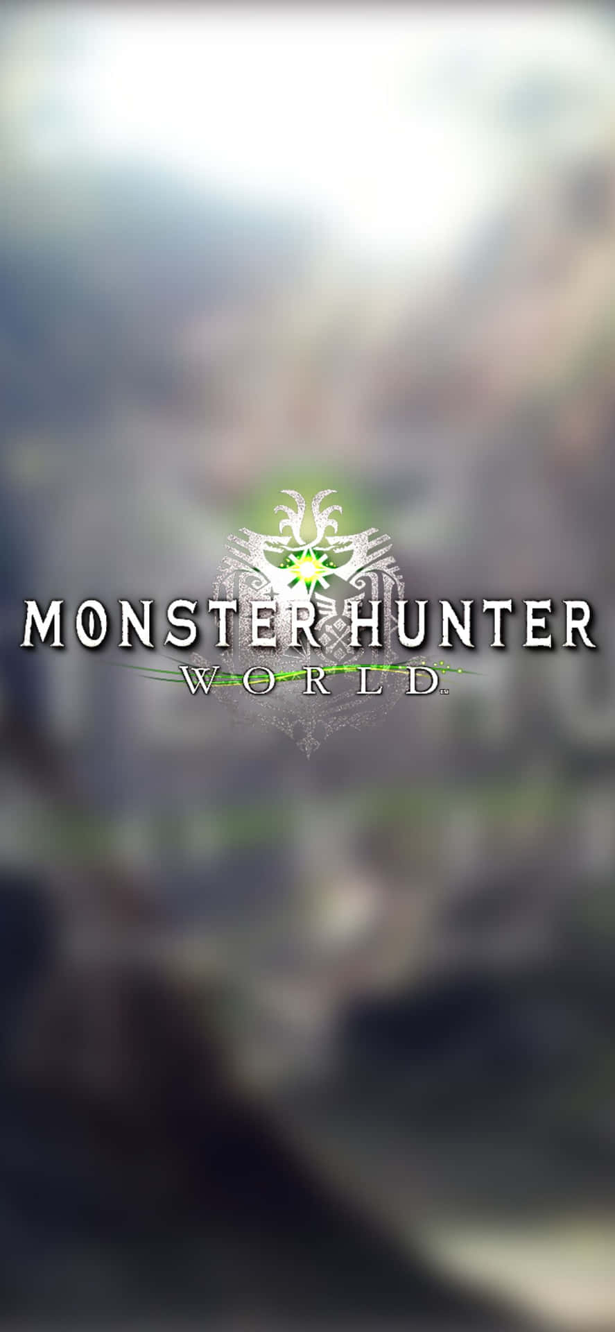 Iphonexs Max Monster Hunter World Suddig Bakgrund.