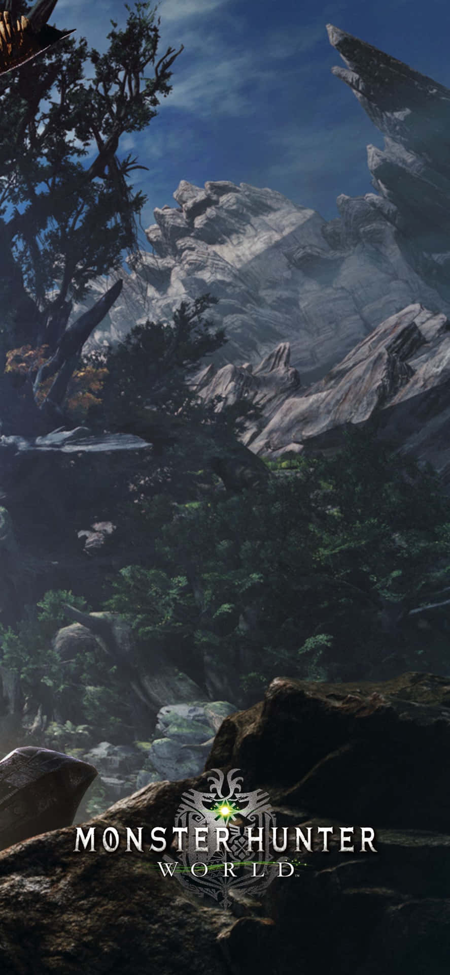 Rock bjerg iPhone XS Max Monster Hunter World baggrund