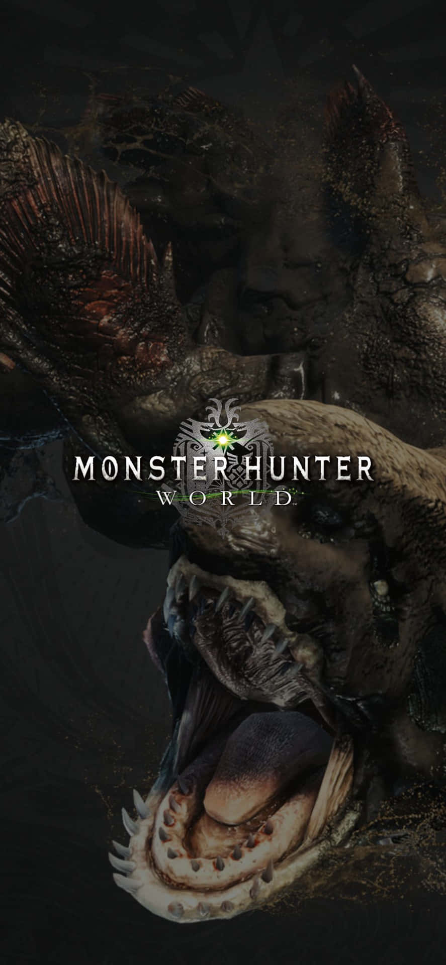 Sfondodi Monster Hunter World Per Iphone Xs Max Del Mostriciattolo Affamato