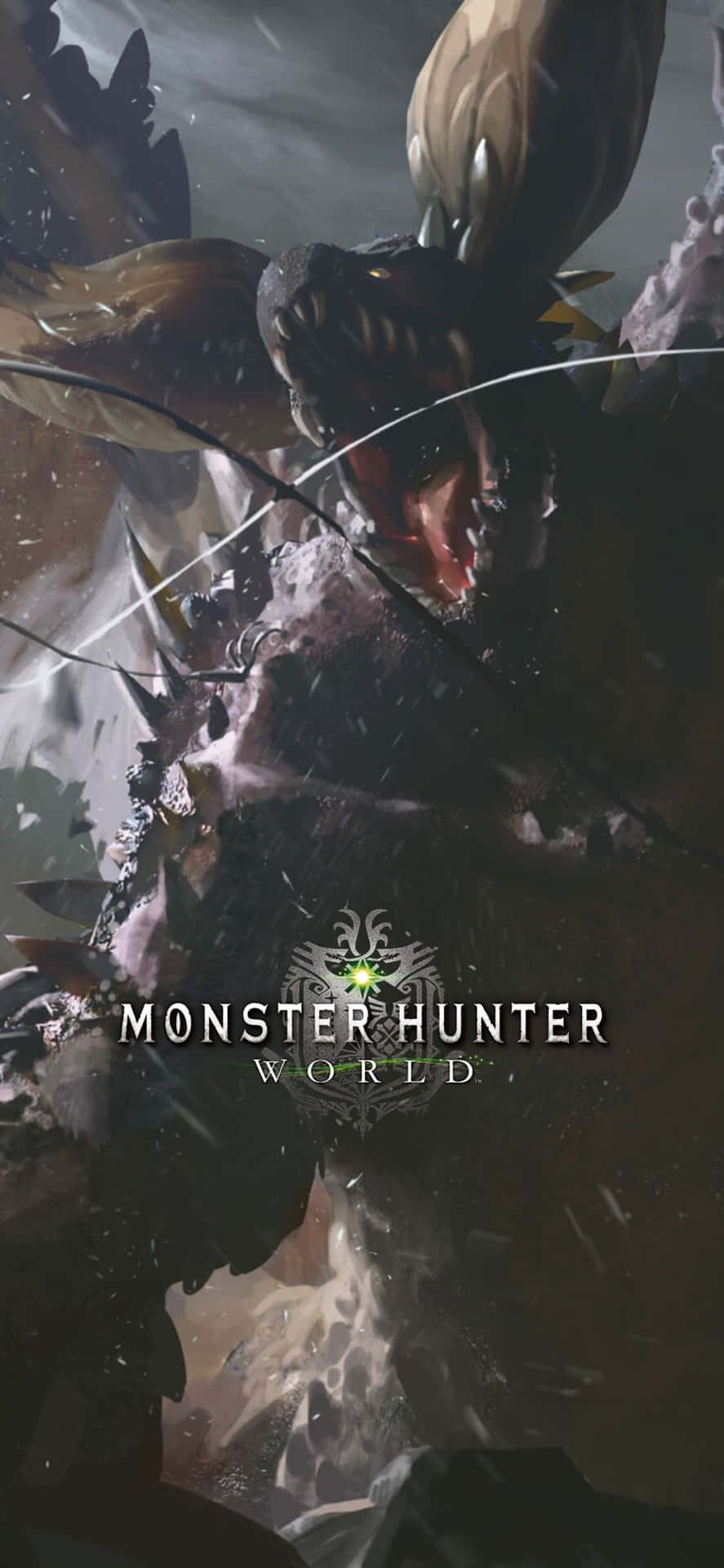 Fondode Pantalla De Lunastra De Monster Hunter World Para Iphone Xs Max.