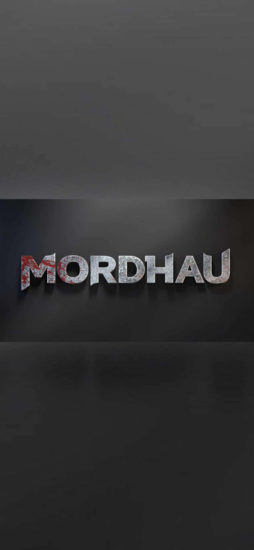 Mordhau Logo On A Dark Background