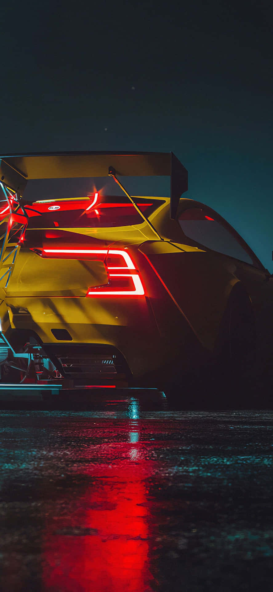 Iphone Xs Max Need For Speed Heat Yellow Car Background