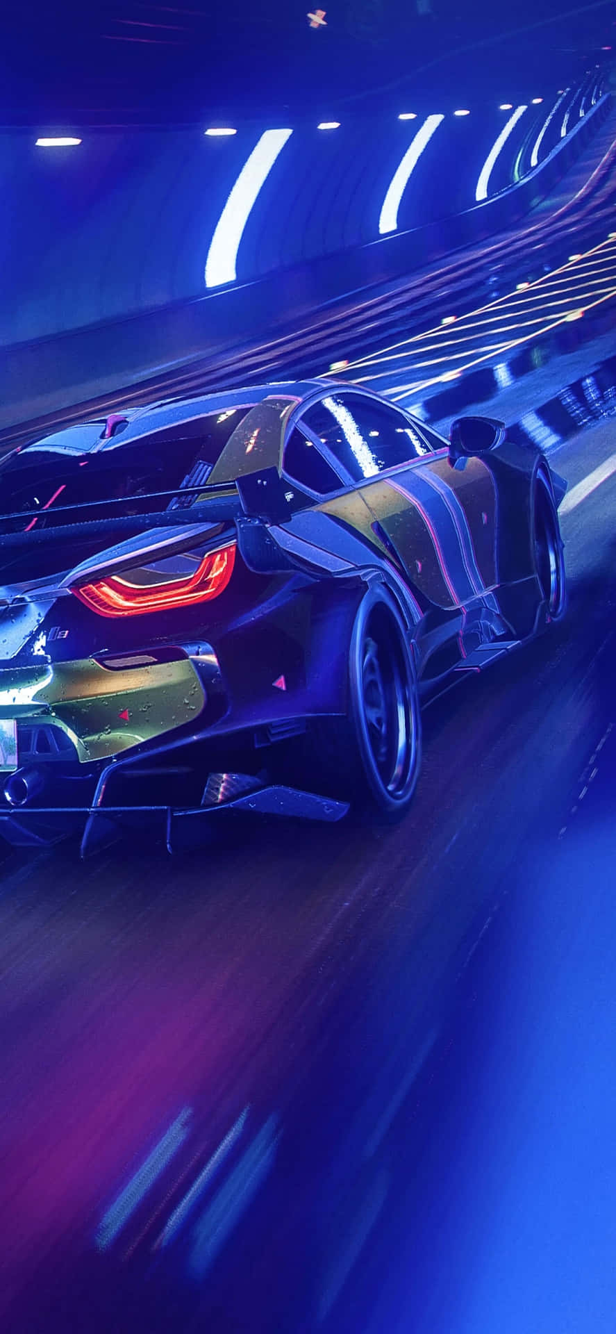 Iphone Xs Max Need For Speed Heat Tunnel Background