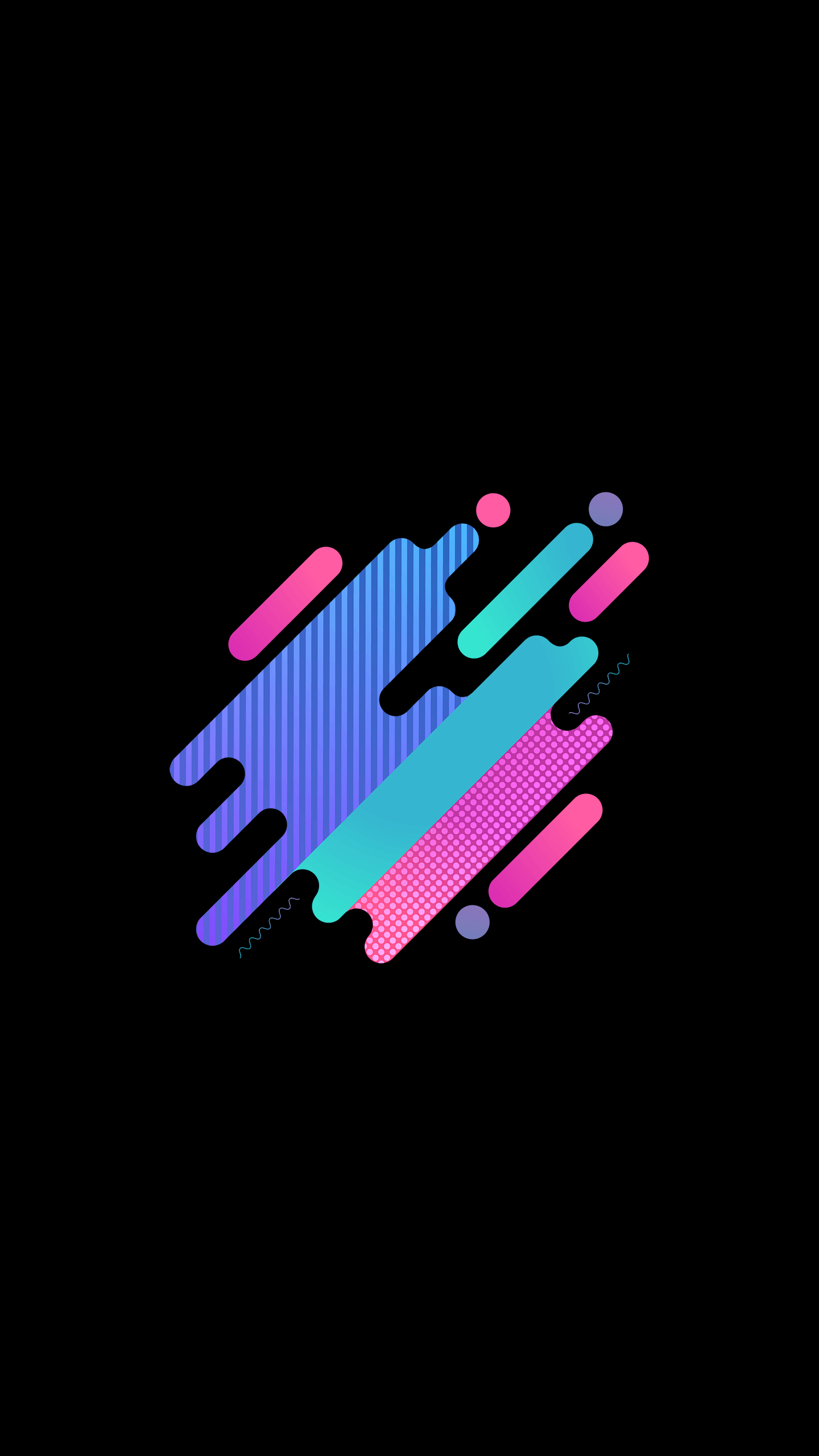 A Colorful Logo With A Rainbow Background