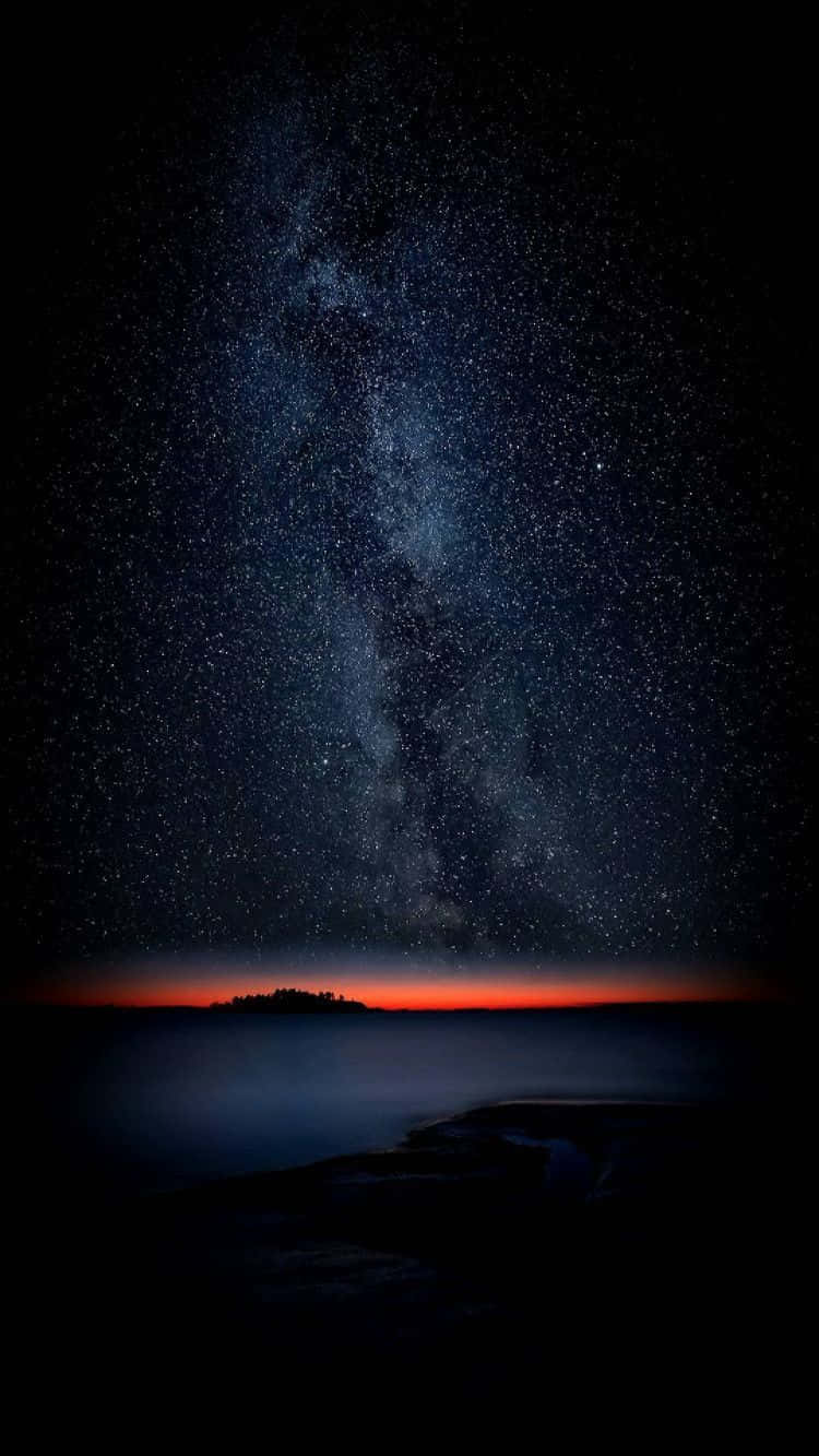 The Milky Is Seen Over The Ocean