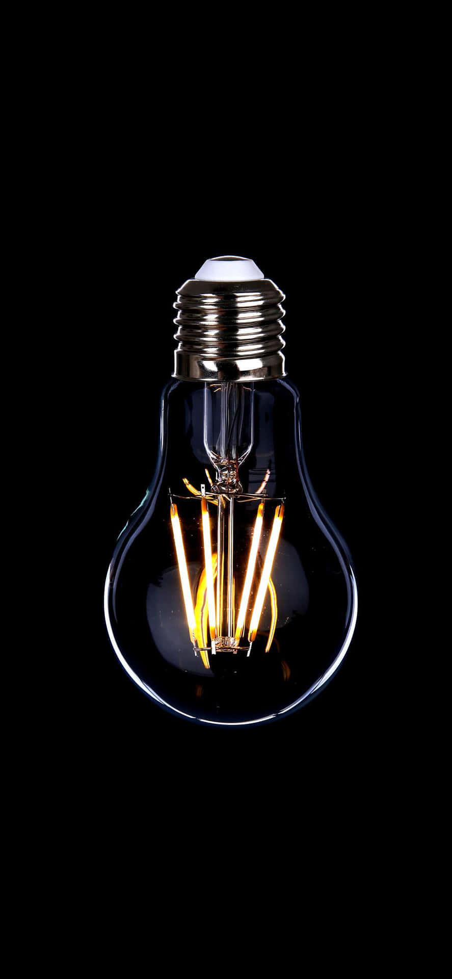 a black light bulb with a light bulb inside