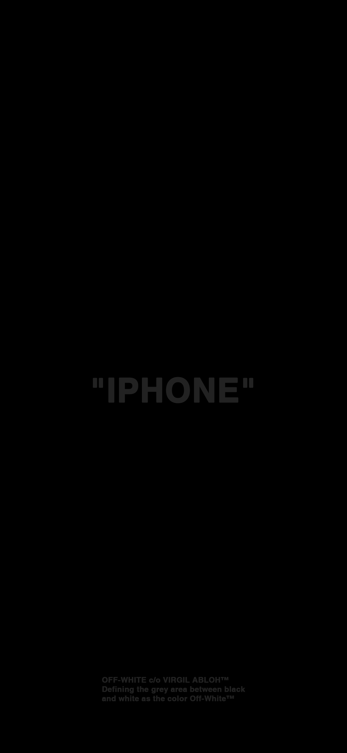 Captivating Red and Orange Gradient on the Stunning OLED Screen of the iPhone XS Max Background — Minimalist black background with centered gray text reading 'IPHONE' and small branding text at bottom.
