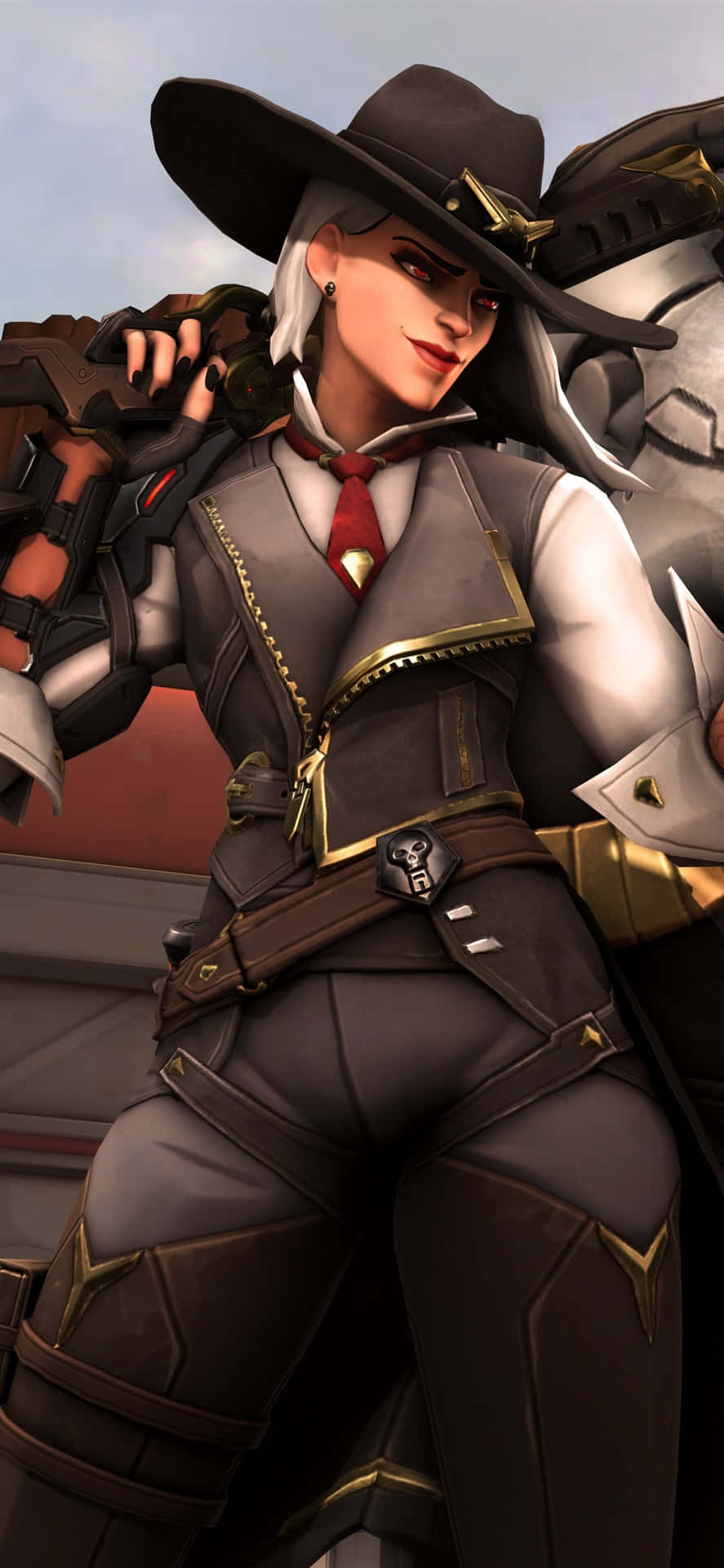 Iphone Xs Max Overwatch Background Ashe Cowboy Background