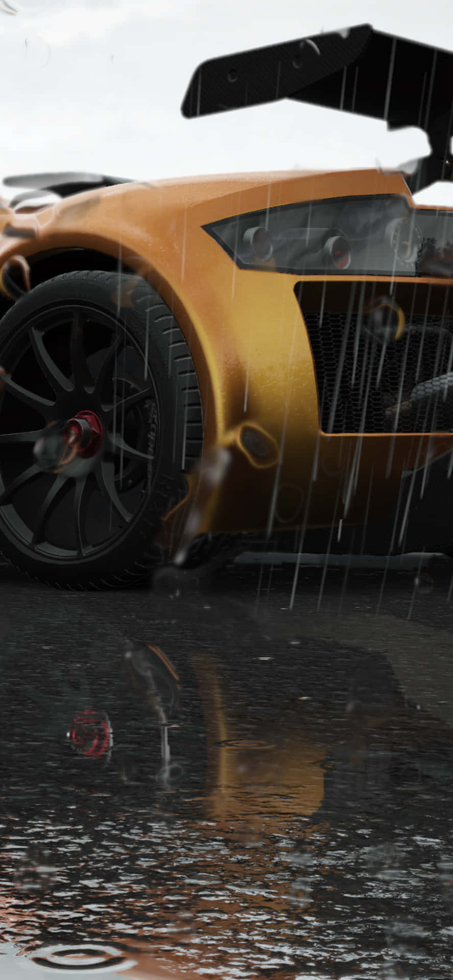 Denhär Bilden Visar En Iphone Xs Max Racingsimulator Med Spelet Project Cars 2.