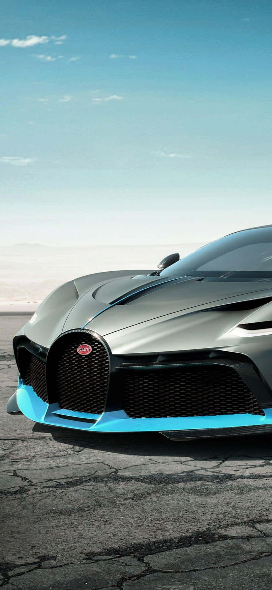 Fondode Pantalla Para Iphone Xs Max: Proyecto Cars 2, Color Gris Oscuro Con Bugatti Divo.