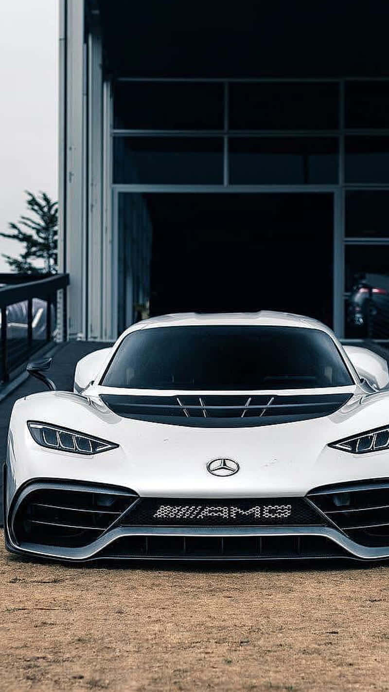 Iphone Xs Max Project Cars 2 White Mercedes-amg Background