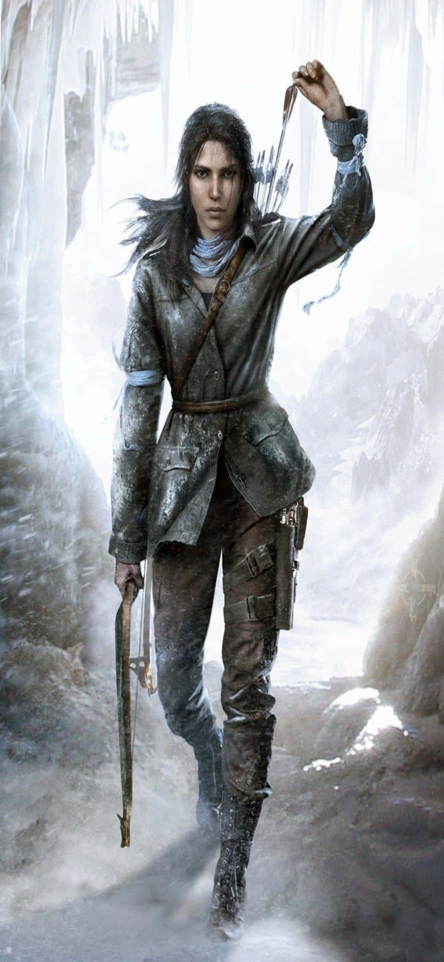 The Tomb Raider - A Woman In A Snowy Cave