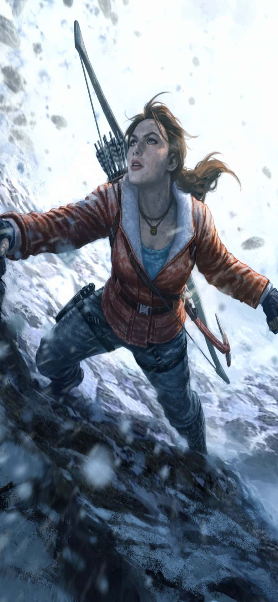 Njutav Rise Of The Tomb Raider På Den Nya Iphone Xs Maxen.